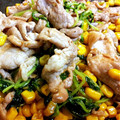 Dog Cafe's cooksnap of when they made 豆苗と豚肉とトウモロコシのオイスター炒め.