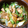 ゆき☆ﾐ's cooksnap of when they made 鶏皮と長ネギのおかか炒め♪.