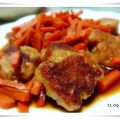 あくあみ's cooksnap of when they made ＊豚こま団子とにんにくの芽の照り炒め＊.