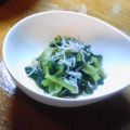 kutaro's cooksnap of when they made 小松菜のわさび和え じゃこ入り.