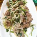 りか坊's cooksnap of when they made 砂肝とニラの炒めもの～にんにく風味.