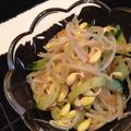 satokohime's cooksnap of when they made 酸っぱ辛いもやしときゅうり.