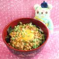みなみんくっきんぐ's cooksnap of when they made 大好きな納豆☆冷めても美味♪酢飯納豆丼♪.