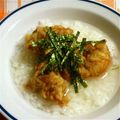 Mike929's cooksnap of when they made ほっこりうんま～いっ♡からあげだし茶漬け.