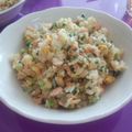 mokadahlia's cooksnap of when they made ほうれん草と鮭のチャーハン.