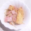 あやねこバス's cooksnap of when they made 簡単美味♡油あげとベーコンのもやし炒め.