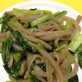 とんきち2世's cooksnap of when they made ヘルシー♪小松菜とコンニャクの甘辛炒め♪.