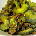 やよりんもも's cooksnap of when they made ＊ゴーヤとひき肉の甘辛炒め＊.
