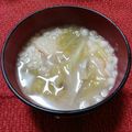 ﾁｲﾁｬﾝﾏﾏ's cooksnap of when they made 包丁まな板いらず！キャベツを食べる味噌汁.