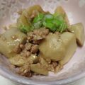 クックE662AA☆'s cooksnap of when they made 時短で簡単！里芋のひき肉あんかけ.