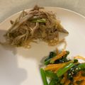 いぬわんわんわん's cooksnap of when they made ごま油香る豚肉ゴボウと白滝の煮物　.