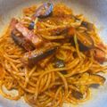⭐︎かおり⭐︎'s cooksnap of when they made 定番☆なすとベーコンのトマトパスタ.