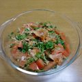 55才のおじさん's cooksnap of when they made ツナとトマトと豆苗の簡単サラダ♪.