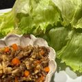 TeaChan214's cooksnap of when they made 野菜不足解消!!中華風ひき肉レタス包み.