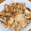 vabochan's cooksnap of when they made ■きのこたっぷり！豚丼■.