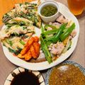 あやけんマミー's cooksnap of when they made 簡単！シャキシャキ！えのきとにらのチヂミ.