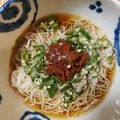 pnkdiamond's cooksnap of when they made さっぱり☆オクラ梅そうめん.