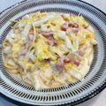 豆カレー's cooksnap of when they made 白菜とベーコンのクリームパスタ.