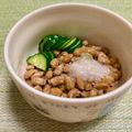 ビートルズ食堂's cooksnap of when they made 塩麹オリーブオイル納豆にわさびを添えて♡.