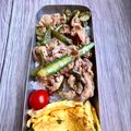 悠LOVE航's cooksnap of when they made 高１！男子弁当！豚こま焼き肉タレ炒め28.