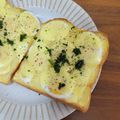 クックM96XDX☆'s cooksnap of when they made ゆで卵、マヨチーズのトースト♪.