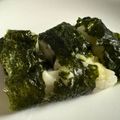 なーなちゃん's cooksnap of when they made 切り餅レンジで1分★海苔巻きチーズ.