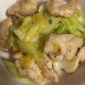 かんじきんぐ's cooksnap of when they made 鶏肉とキャベツのガーリック炒め♪.