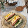 たべものにっき　tabemono's cooksnap of when they made 水切りヨーグルトでクリームチーズ風サンド.