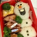 がｯくんMama's cooksnap of when they made 簡単かわいいアナ雪　オラフ　キャラ弁.