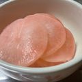 ★なみ☆'s cooksnap of when they made 常備菜✽紅しぐれ大根(赤大根)甘酢漬け.