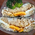 なーなちゃん's cooksnap of when they made 息子小躍り☆とろ～り卵たぬきおにぎらず.