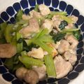ポムポムポヨコ's cooksnap of when they made 鶏ももと小松菜のにんにく炒め.
