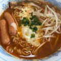 okamelove's cooksnap of when they made 簡単　辛ラーメンアレンジ.