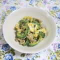 mmameco's cooksnap of when they made 豚バラとゴーヤの玉子とじ.