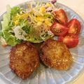 ばとん's cooksnap of when they made 鶏ミンチと豆腐のふわふわ照焼ハンバーグ.