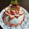ひーろん's cooksnap of when they made 簡単！可愛い！いちごのドームケーキ.
