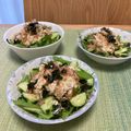 ビートルズ食堂's cooksnap of when they made ごま油香る♪やみつき豆腐サラダ.