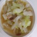 りお５１０'s cooksnap of when they made 豚とキャベツのニンニク塩バター鍋.