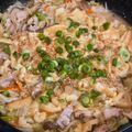 あきもみじ's cooksnap of when they made 簡単！美味♪豚バラ白菜ごま味噌にんにく鍋.