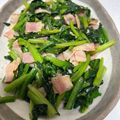 ⭐︎mogmog's cooksnap of when they made ☆ほうれん草とベーコンのバター醤油炒め☆.