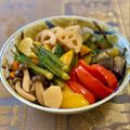 コムギ大好き's cooksnap of when they made 彩り野菜の煮びたし〜根菜・旬野菜10種〜.