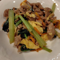 ともまま711's cooksnap of when they made 小松菜・豚こまの卵ふんわり炒め♪.
