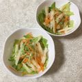 puniＫ's cooksnap of when they made 梨のシャキシャキサラダ.