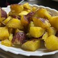 つくフォト部長♪♪こまっちゃん's cooksnap of when they made 簡単☆揚げずにカリカリ大学芋.