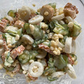 ema♡lovu's cooksnap of when they made 胡瓜とちくわとのからしマヨサラダ.