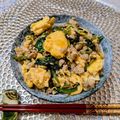 アイリッシュショコラ's cooksnap of when they made あなたはどの味？簡単♪豚とほうれん草の丼.