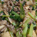 2代目dragon's cooksnap of when they made 小松菜と厚揚げと豚ひき肉の中華炒め.