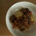 七絵 山川's cooksnap of when they made 簡単☆ミートソーススパゲッティ.