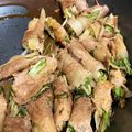 tomitomico's cooksnap of when they made 水菜の肉巻き♡甘辛豚バラ巻き.