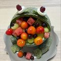 KIKISUKE's cooksnap of when they made ♥ メロンで食いしん坊かえるデザート♥.